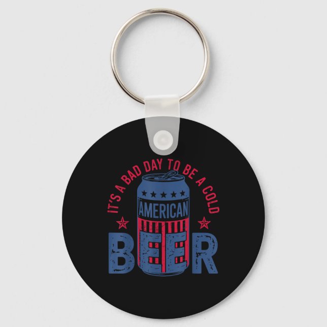 Porte-clés C'est une mauvaise journée pour une bière froide 4 (Recto)