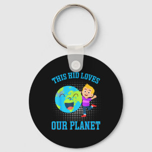 Porte-clés Cet enfant aime notre planète _1