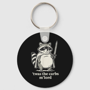 Porte-clés C'Était Le Graphique De Mème Carbs Mlord Raccoon
