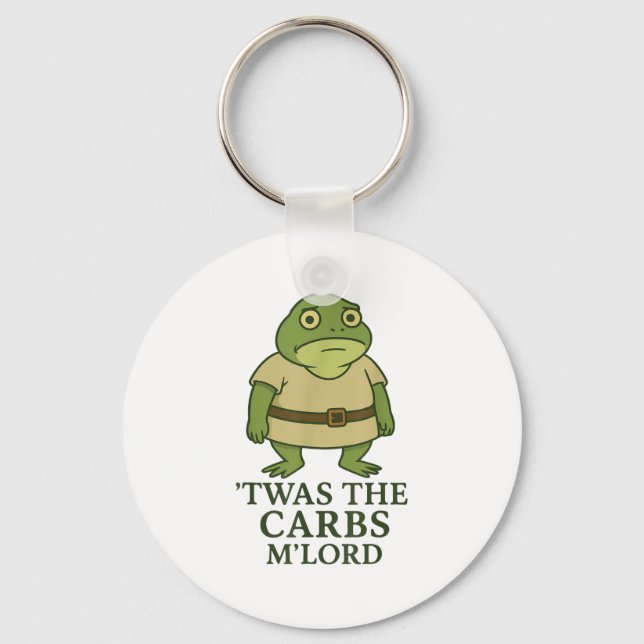 Porte-clés C'Était Le Mlord Carbs Funny Frog Meme Médiéval (Recto)