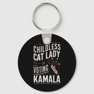 Porte-clés Cette dame de chats sans enfant vote Kamala