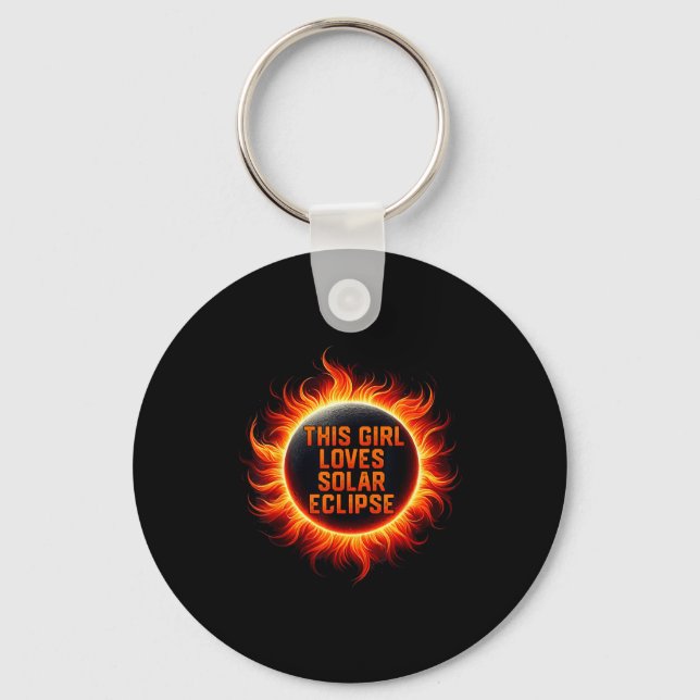 Porte-clés Cette drôle d'éclipse totale de soleil (Recto)