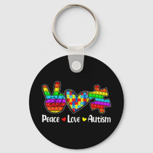 Porte-clés Cette Nouvelle Poppin Avec Des Discours "Peace Lov
