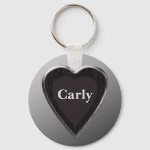 Porte-clés Chaîne Clé Coeur Carly par 369MyName