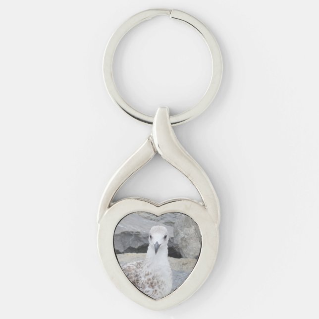 Porte-clés Chaîne-clé Coeur Seagull (Devant)