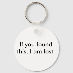 Porte-clés Chaîne clé perdue et trouvée