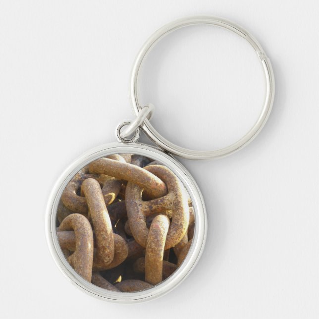 Porte-clés Chaîne d'Ancres rouillées du navire (Devant)