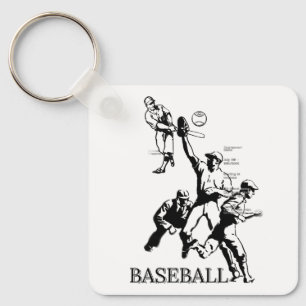 PORTE-CLÉS CHAÎNE DE BASEBALL
