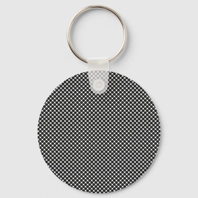 Porte-clés Chaîne de clés à points optiques abstraits (Recto)