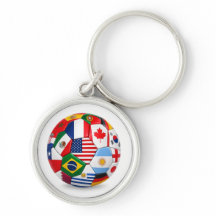 Chaîne de clés à thème Coupe du Monde