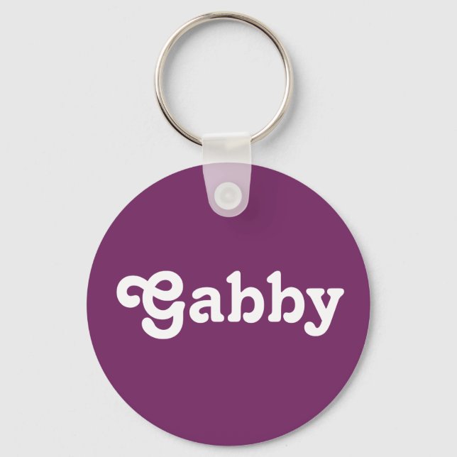 Porte-clés Chaîne de clés Gabby (Recto)