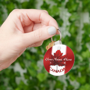 Porte-clés Chaîne de clés souvenir du Canada Cadeau personnal