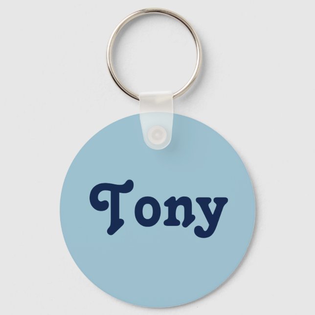 Porte-clés Chaîne de clés Tony (Recto)