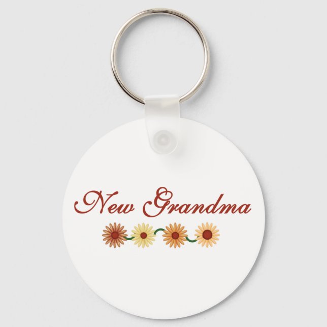 Porte-clés Chaîne de fleurs Nouvelle grand-mère (Recto)