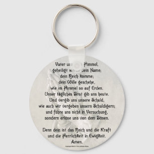 Porte-clés Chaînette à bouton de base "Notre Père" (allemand)