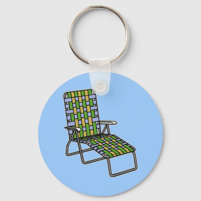 Porte-clés Chaise longue de jardin (Recto)