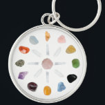 Porte-clés *~* Chakra Crystal Energy Gemstone<br><div class="desc">* Cristal Grille Chakra Cristal Énergie Gemstone Vibes Porte - clé / porte - clé * Les pierres et cristaux de gemme inclus sont : Points Quartz Clair, Quartz Rose, Garnet, Calcite Bleue, Onyx Noir, Pyrite, Peridot, Améthyste, Agate de dentelle Bleue, Citrine, Carnelian, Calcite Orange et Quartz Tangerine. Il s'agit...</div>