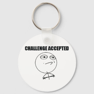 Porte-clés Challenge Accepted