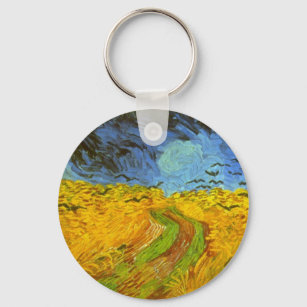 Porte-clés Champ de blé avec corbeaux par Vincent van Gogh