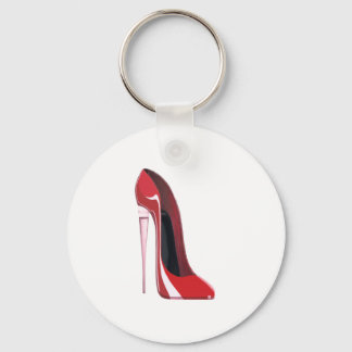 Porte-clés Champagne heel red stiletto shoe art