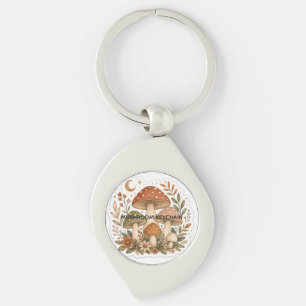 Porte-clés champignons boho