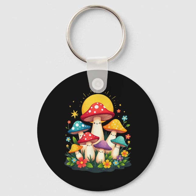 Porte-clés Champignons de champignons de champignons de Paris (Recto)