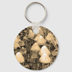 Porte-clés Champignons en Sepia