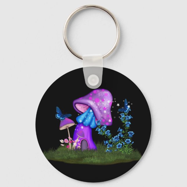 Porte-clés Champignons Whimsical (Recto)