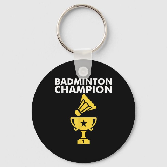 Porte-clés Champion de badminton Birdie  (Recto)