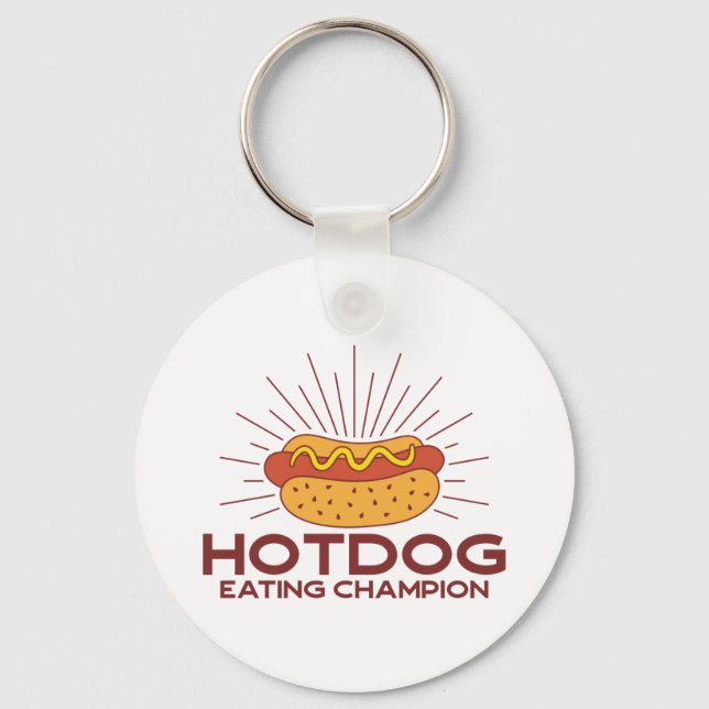 Porte-clés Champion de la mangeoire Hotdog (Recto)