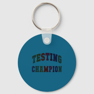 Porte-clés Champion de test mignon jour de test professeur br