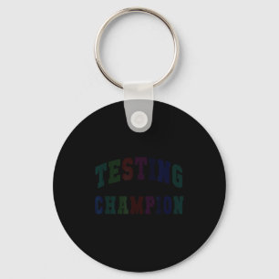 Porte-clés Champion de test mignon jour de test professeur br