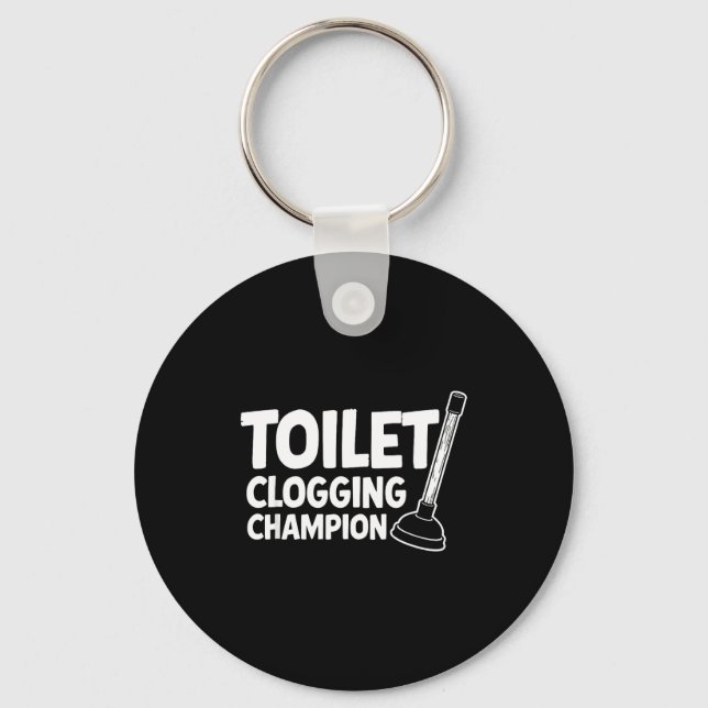 Porte-clés Champion Toilet Clogging World (Recto)