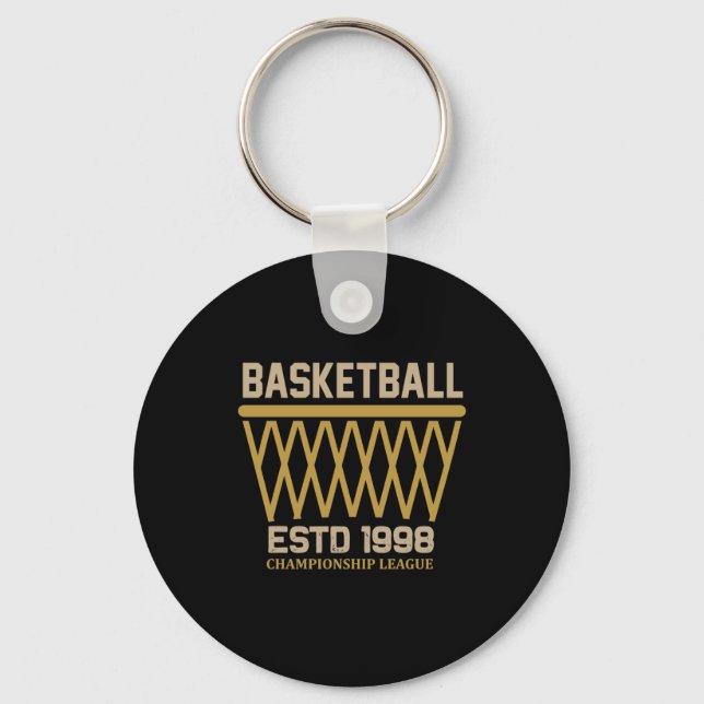 Porte-clés Championnat de basket-ball Estd 1998 (Recto)