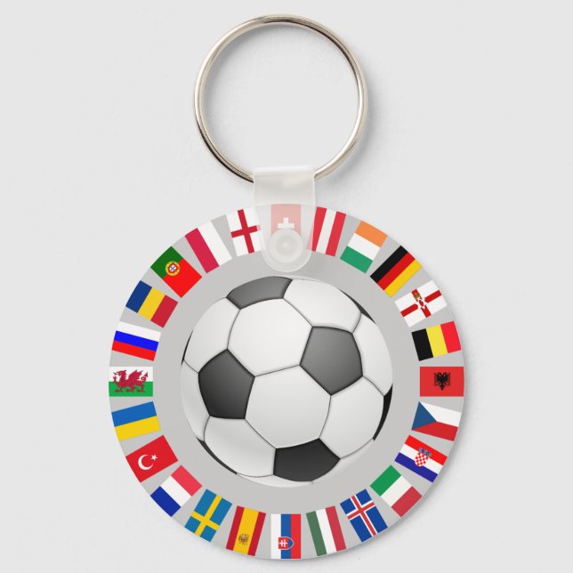 Porte-clés Championnat d'Europe de football 2016 (Recto)