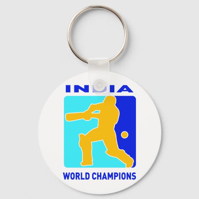 Porte-clés championne du monde de cricket inde (Recto)