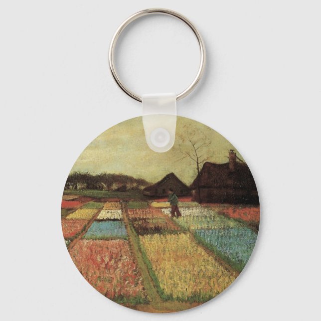 Porte-clés Champs de bulbes par Vincent van Gogh (Recto)