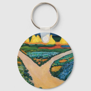 Porte-clés Champs de légumes par August Macke, Beaux-arts vin