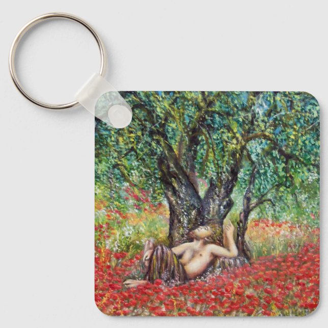 PORTE-CLÉS CHAMPS DE PAN, D'OLIVE ET DE POPPY (Recto)