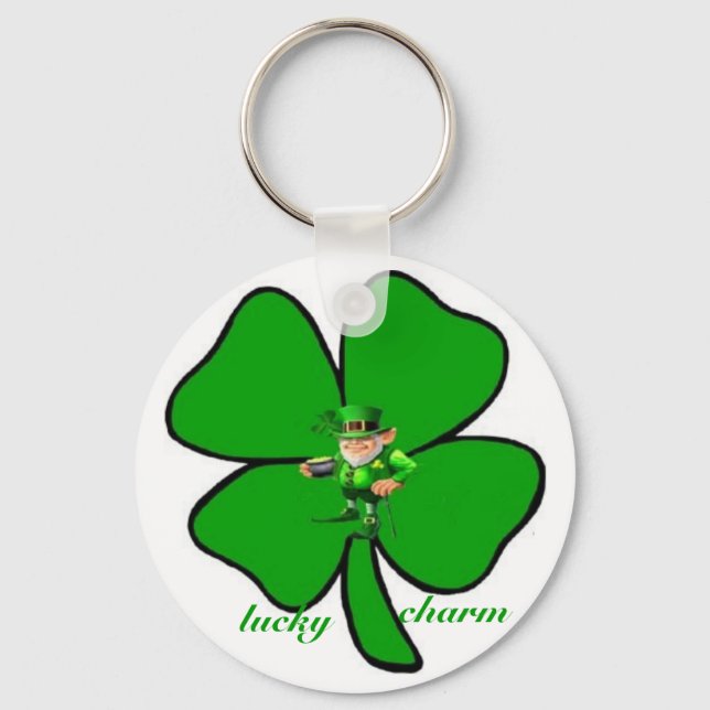 Porte-clés Chance Lucky porte - clé de trèfle Leprecon (Recto)