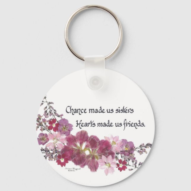 Porte-clés Chance Made Us Sisters Gifts (Recto)