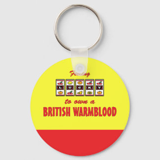 Porte-clés Chanceux de posséder une britannique Warmblood amu