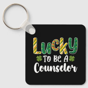 Porte-clés Chanceux d'être un conseiller scolaire St Patrick'