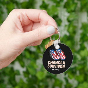 Porte-clés Chancla Survivor Funny Porto Rico Joke Gift