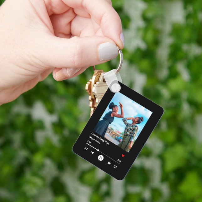 Porte-clés Chanson Personnalisée Correspondante Photo Soeurs (main)