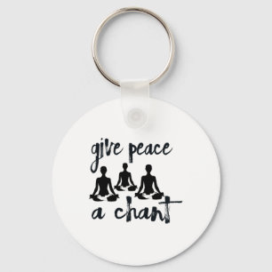 Porte-clés Chant de Kirtan de Yoga Paix Amour Monde S Pour Ho