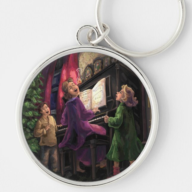 Porte-clés Chant de Noël le long (Devant)