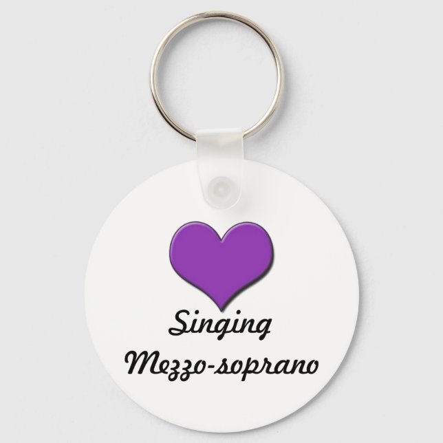 Porte-clés Chant Mezzo-soprano Porte - clé (Recto)