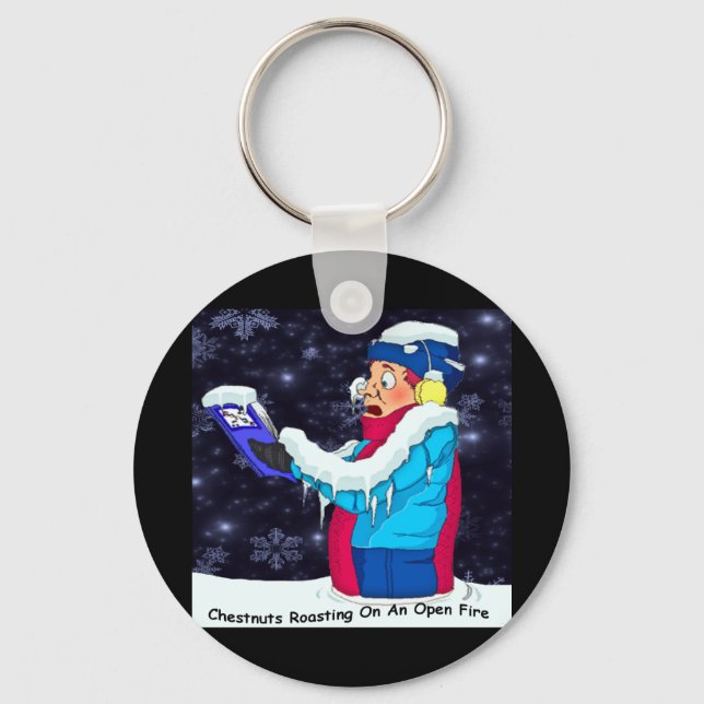 Porte-clés Chanteur de Noël frigorifié (Recto)