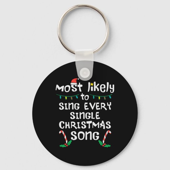 Porte-clés Chantez probablement chaque Chanson de Noël Xmas M (Recto)